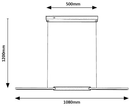 Rabalux 72231 - LED Luster na lanku SINDRI LED/36W/230V