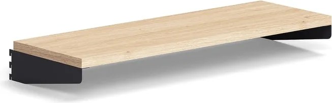 Polica RELY, laminát, 900x300 mm, antracit/dub