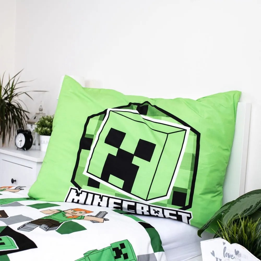 Detská obliečka na jednolôžko z mikrovlákna 140x200 cm Minecraft – Jerry Fabrics