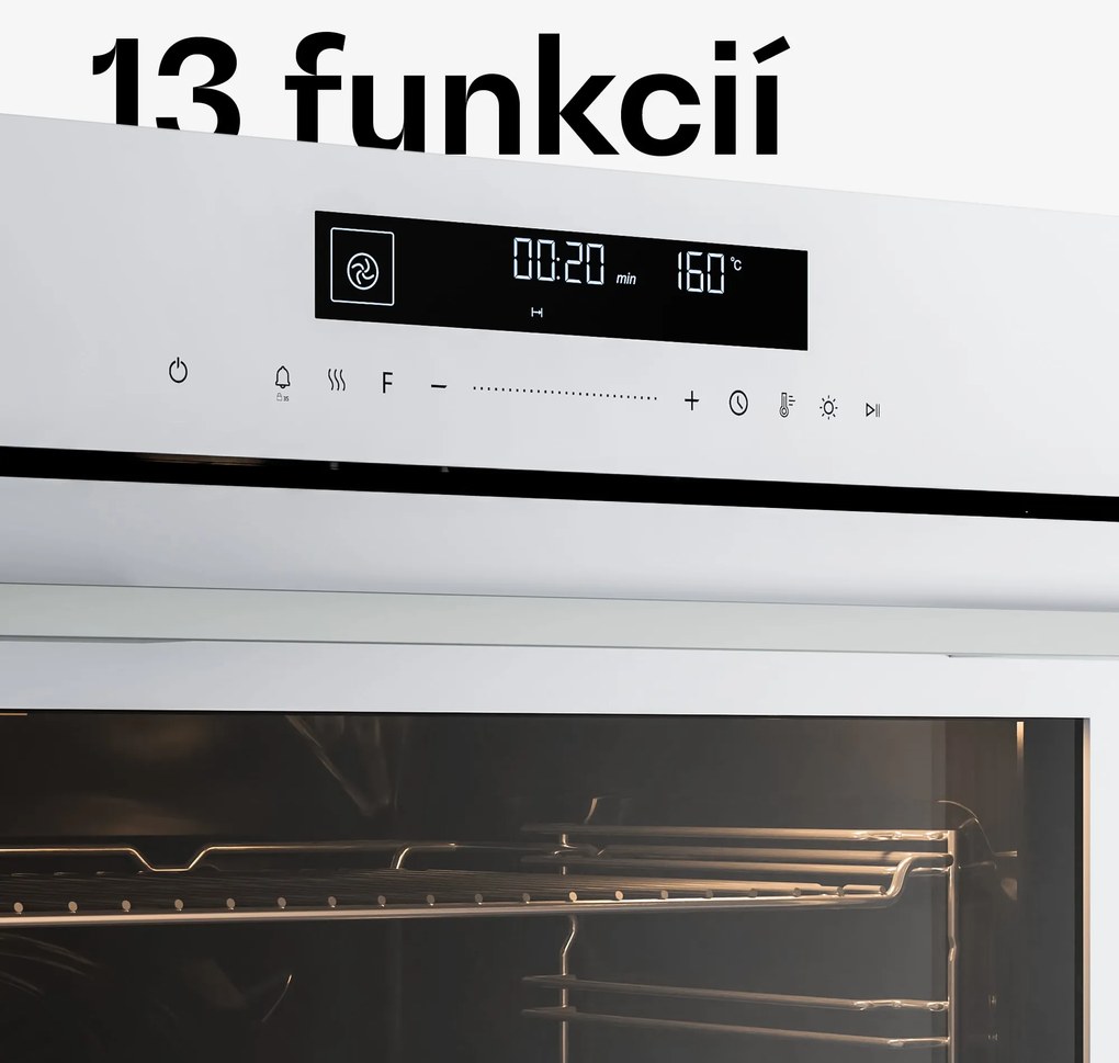 Klarstein Velaire Vstavaná rúra Biela, 74L, A+, 3160 W, 60 cm