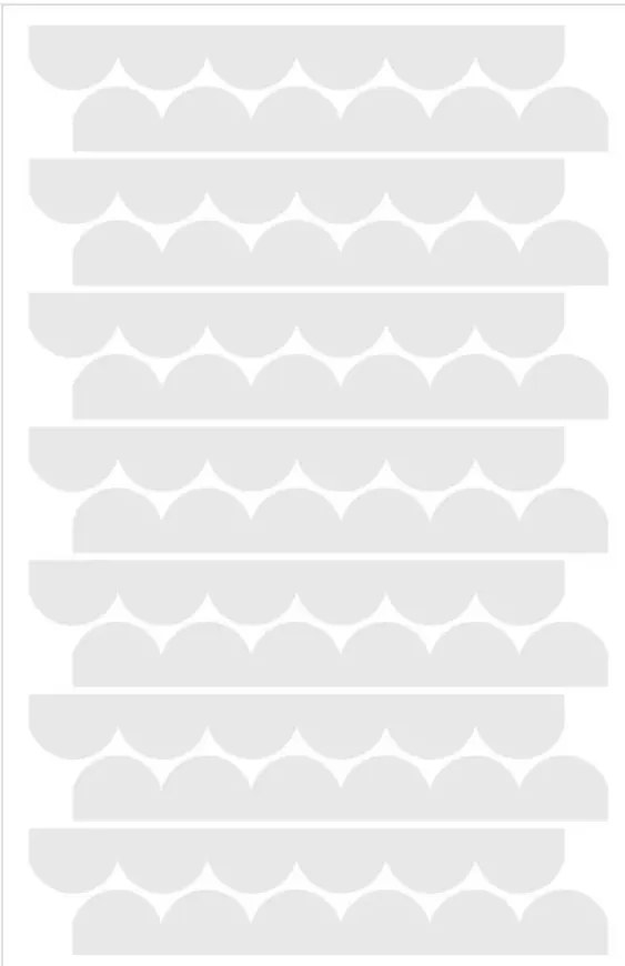 Samolepka do dětského pokoje šedé kruhy průměr 9cm