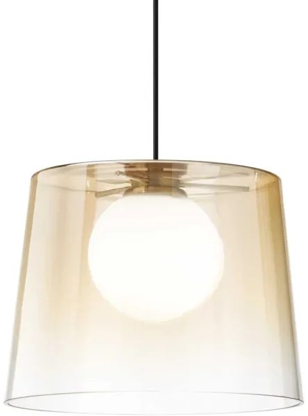 Ideal Lux - LED Luster na lanku FADE 1xG9/3W/230V pr. 27,3 cm zlatá/dymová