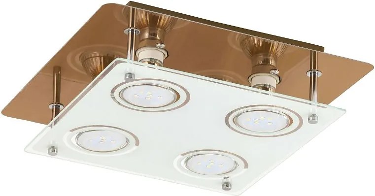 RABALUX 2252 Naomi stropné svietidlo LED GU10 4x5W bronz