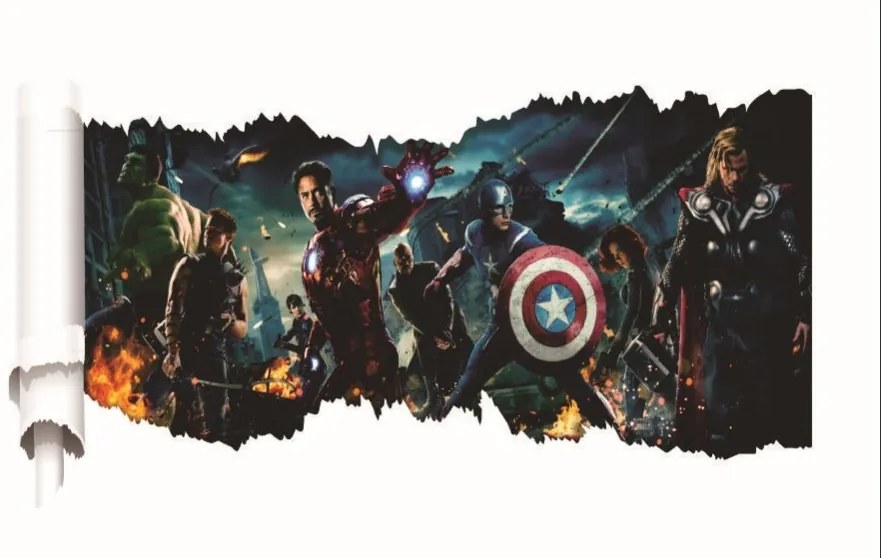 Veselá Stena Samolepka Avengers