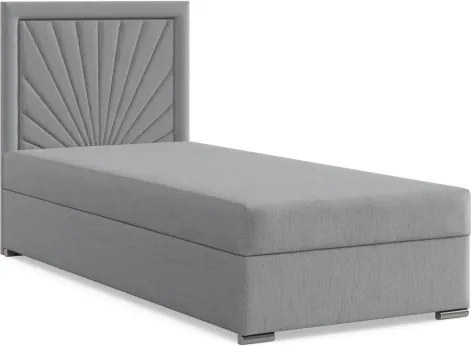 Čalúnená posteľ VICENZA 90×200 cm svetlosivá