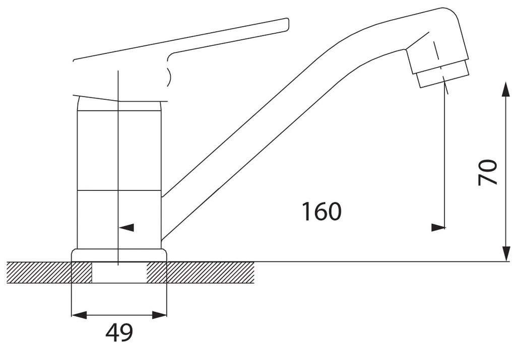 Ferro Smile, umývadlová drezová batéria, chrómová, 71096,0