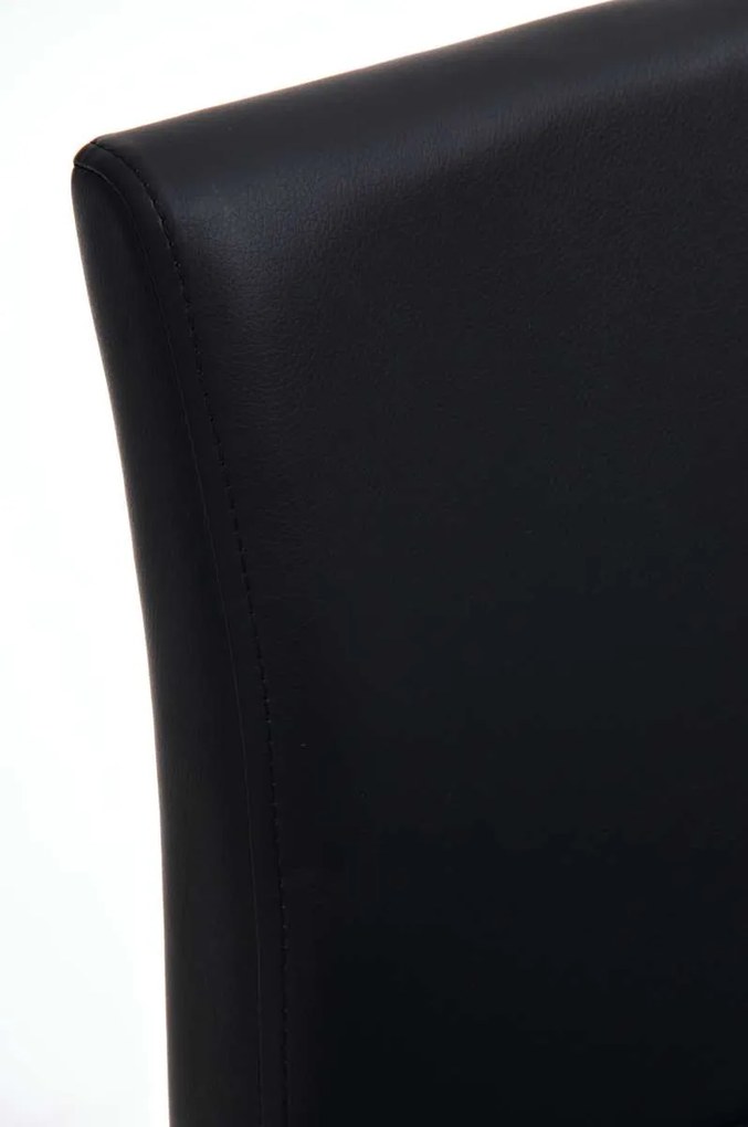 Barová stolička Pamela nerez - Čierna