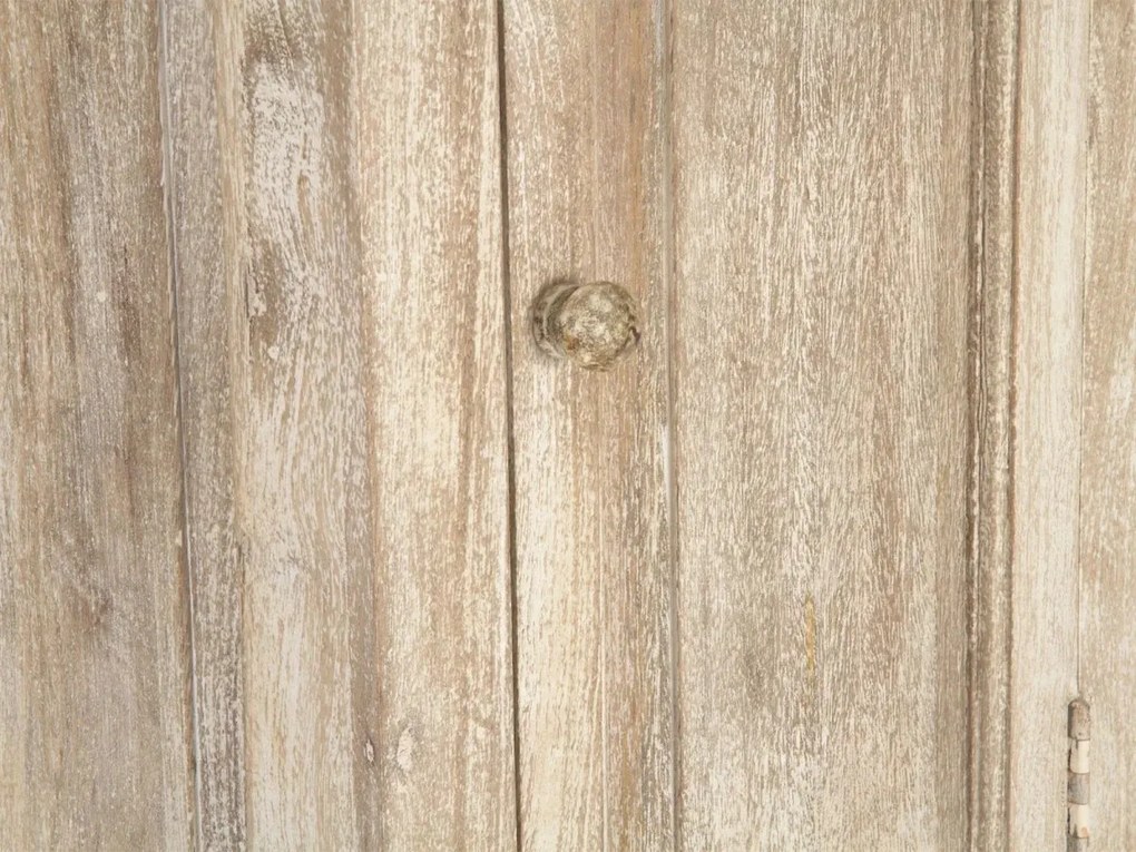furniture-nabytek.cz - Masivní koupelnová vysoká komoda Patina z mangového dřeva, lakovaná, přírodní – 48×33×130 cm