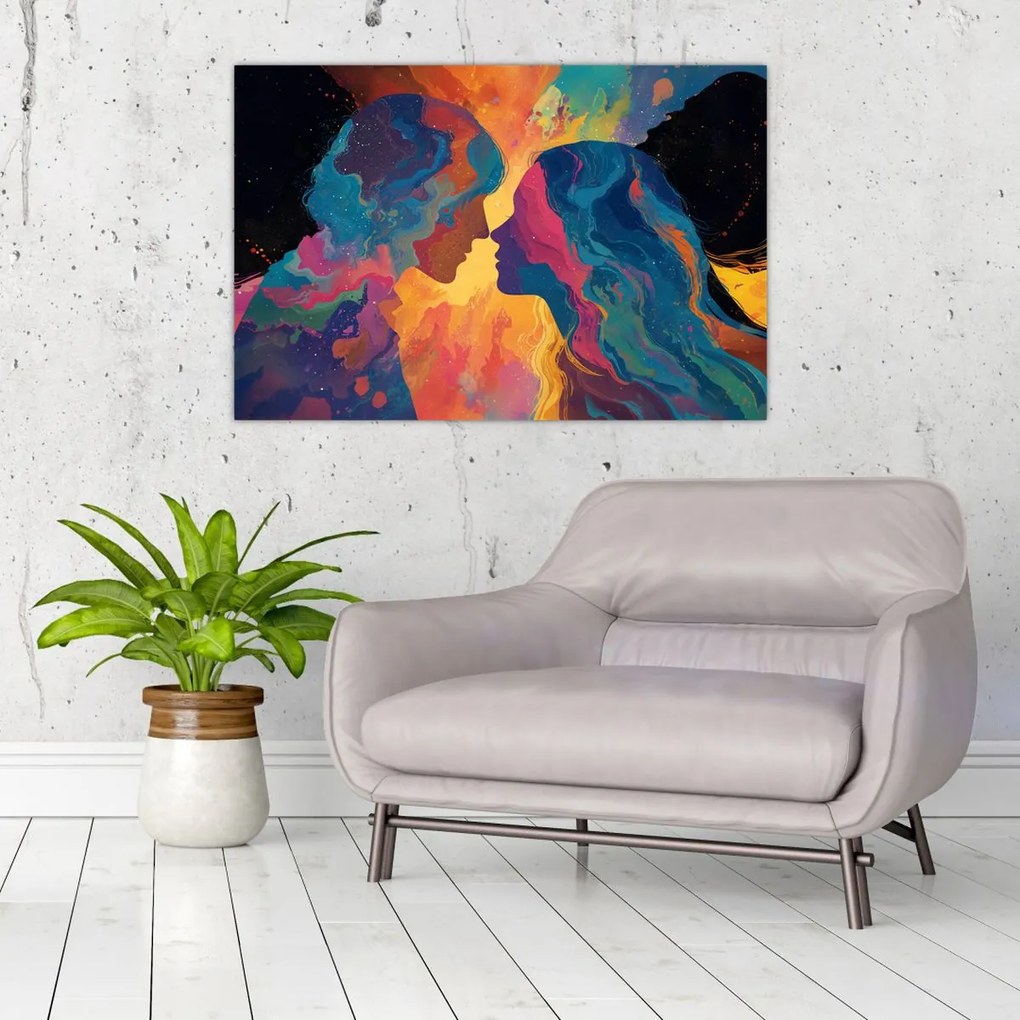 Obraz - Vesmírna láska (90x60 cm)