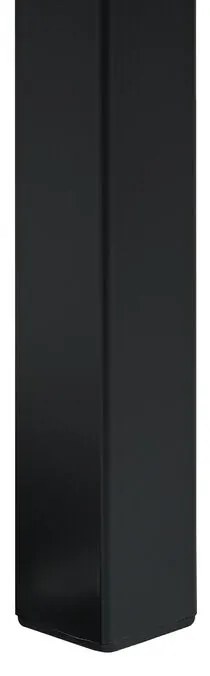 Kovová čierna posteľ s rámom CUSSET 180x200 cm Beliani