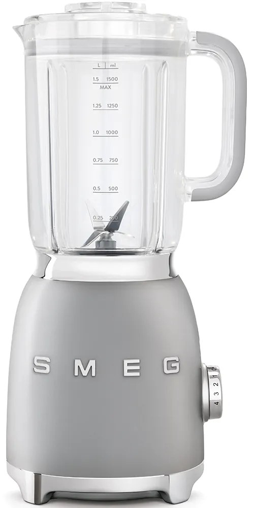 50's Retro Style blender 1,5l plastová nádoba strieborný - SMEG