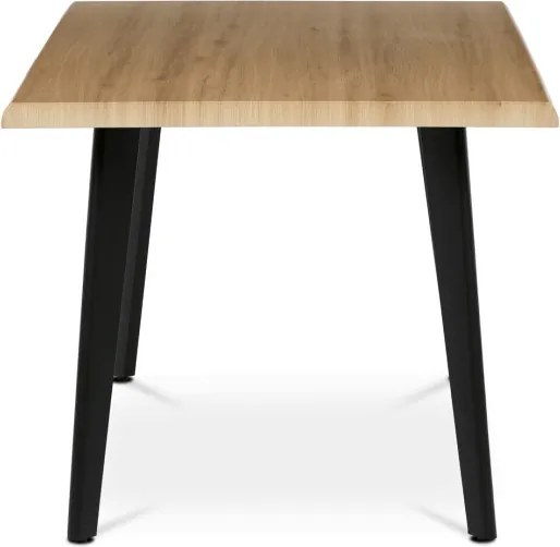 Jedálenský stôl HT-F4416 OAK divoký dub / čierny