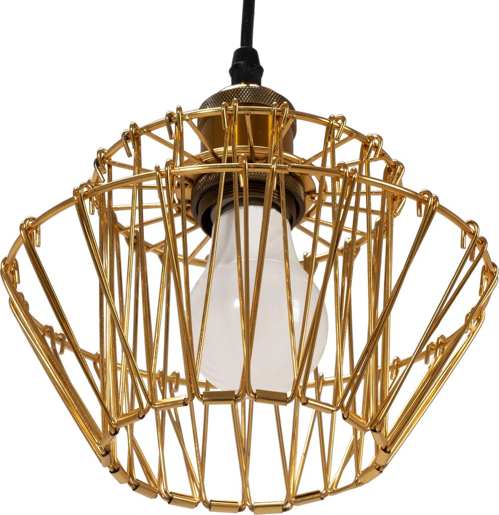 Toolight - Závesné svietidlo E27 60W APP942-1CP Set 36cm, retro zlatá, OSW-07005