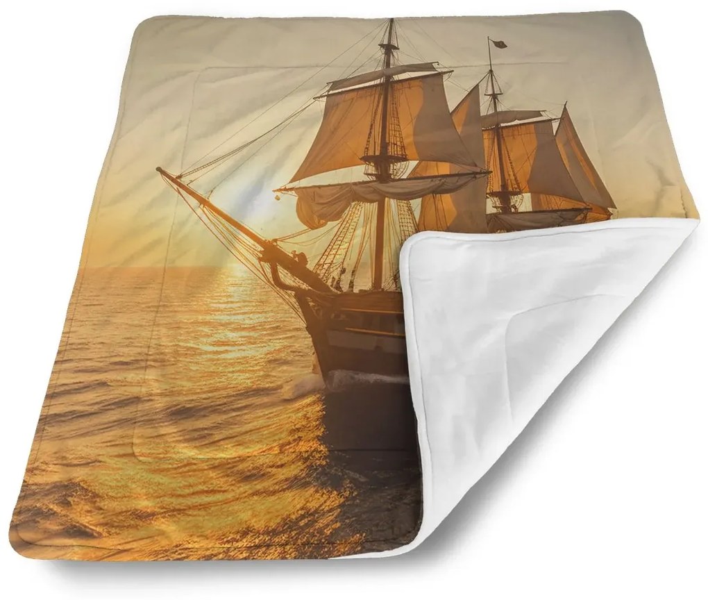 Sablio Deka pre bábätko Plachetnica na pokojnom mori 2 - 80x100 cm