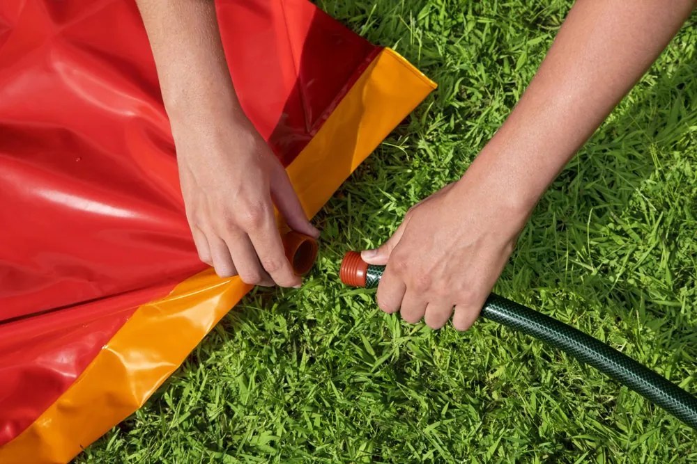 LEAN Dvojitá vodná šmýkačka Racing 488 cm