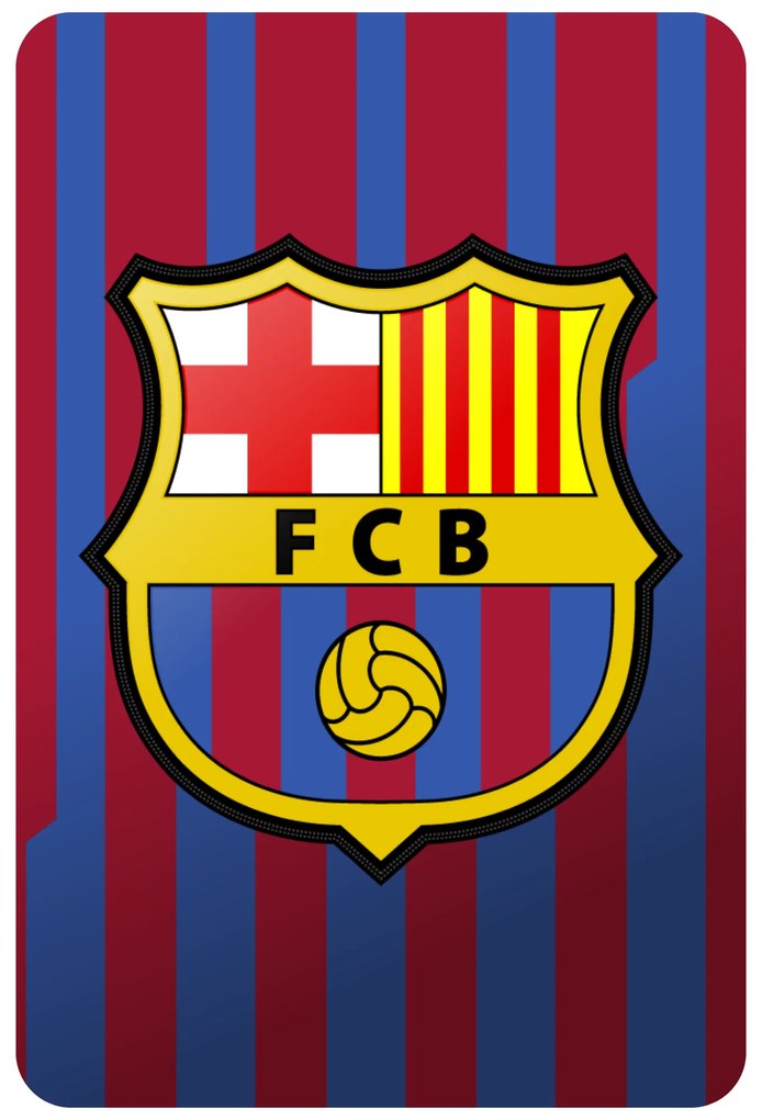 Textilná nálepka na stenu "FC Barcelona"
