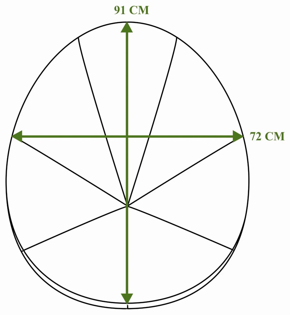 Podsedák do záhradného kresla ACAPULCO 91x72 cm - grafitový