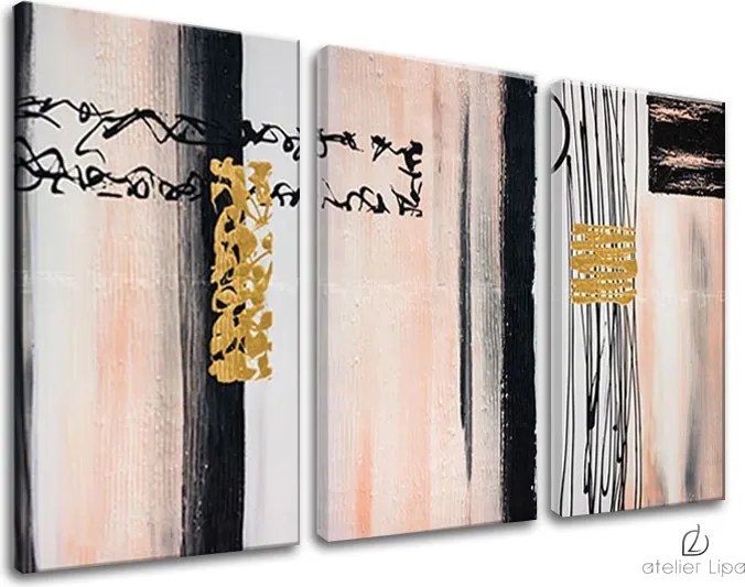 Autorská reprodukcia na plátne ABSTRAKT XOBDO105D3