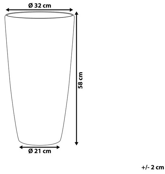 Kvetináč ⌀ 32 cm Tser (zlatá). Vlastná spoľahlivá doprava až k Vám domov. 1079891