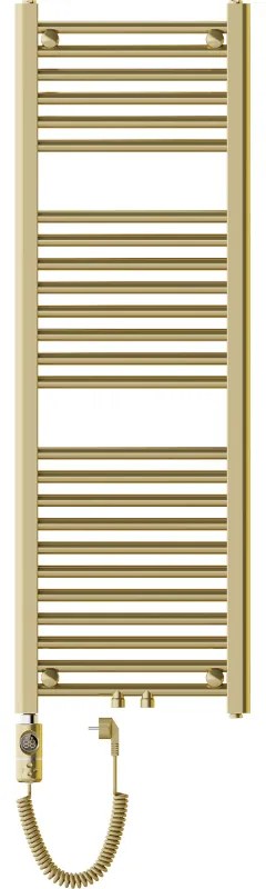 Mexen Mars, elektrické vykurovacie teleso 1200 x 400 mm, 300 W, zlatá lesklá, W110-1200-400-2300-50