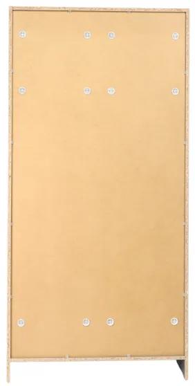 Drevená šatníková skriňa Visio LUX, 90 x 45 x 185 cm, cylindrický zámok