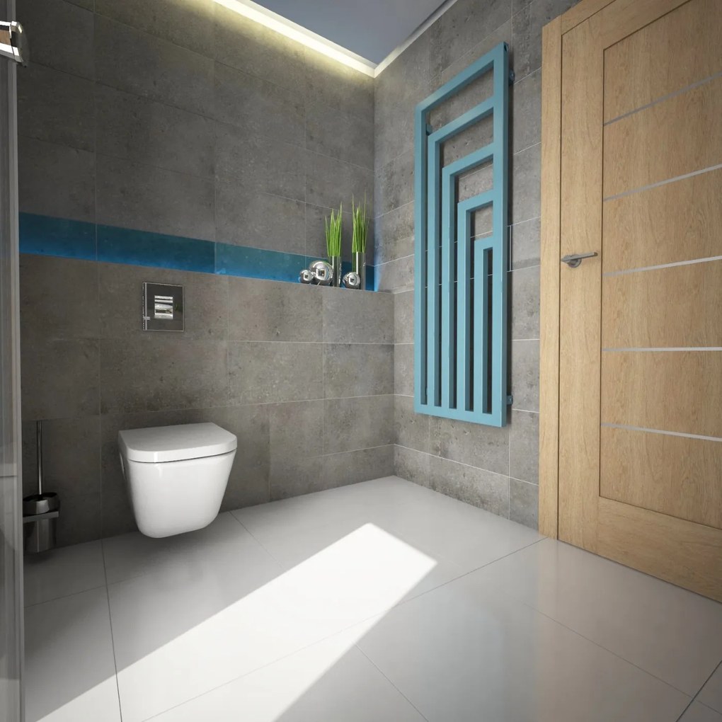 Terma Angus V 1300x440 vodný radiátor Metallic Black ZX