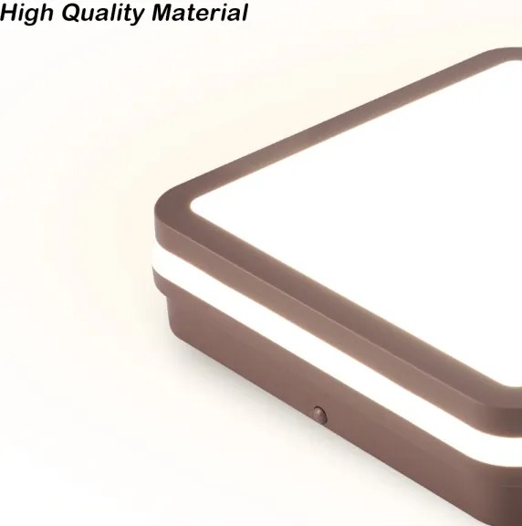 Brilagi -LED vonkajšie stropné svietidlo BENE LED/24W/230V 26x26 cm hnedé IP54