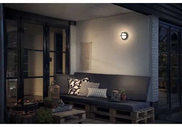 Philips 17380/30/PN - Vonkajšie nástenné svietidlo MYGARDEN ASTILBE 1xE27/42W/230V