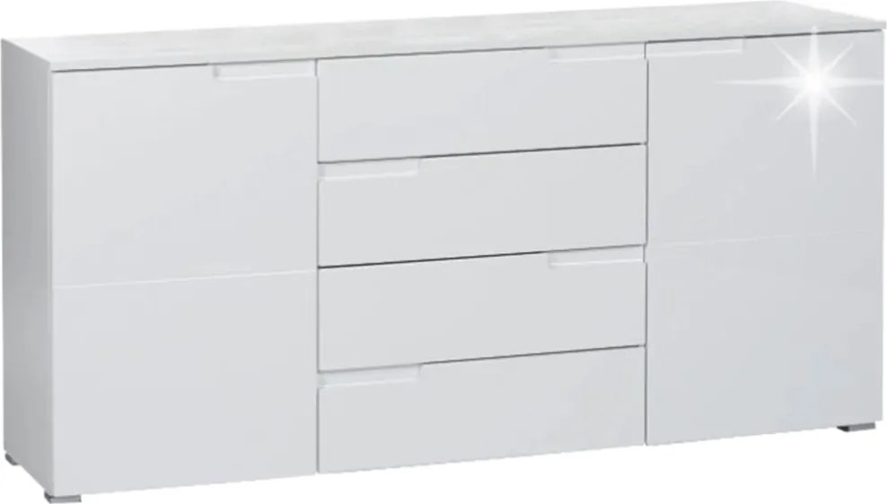 Skrinka SPICE, lesklá biela