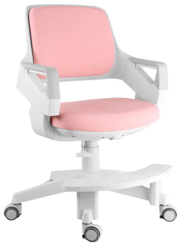 Detská rastúca stolička Neoseat KIDDY FIVE — látka, ružová