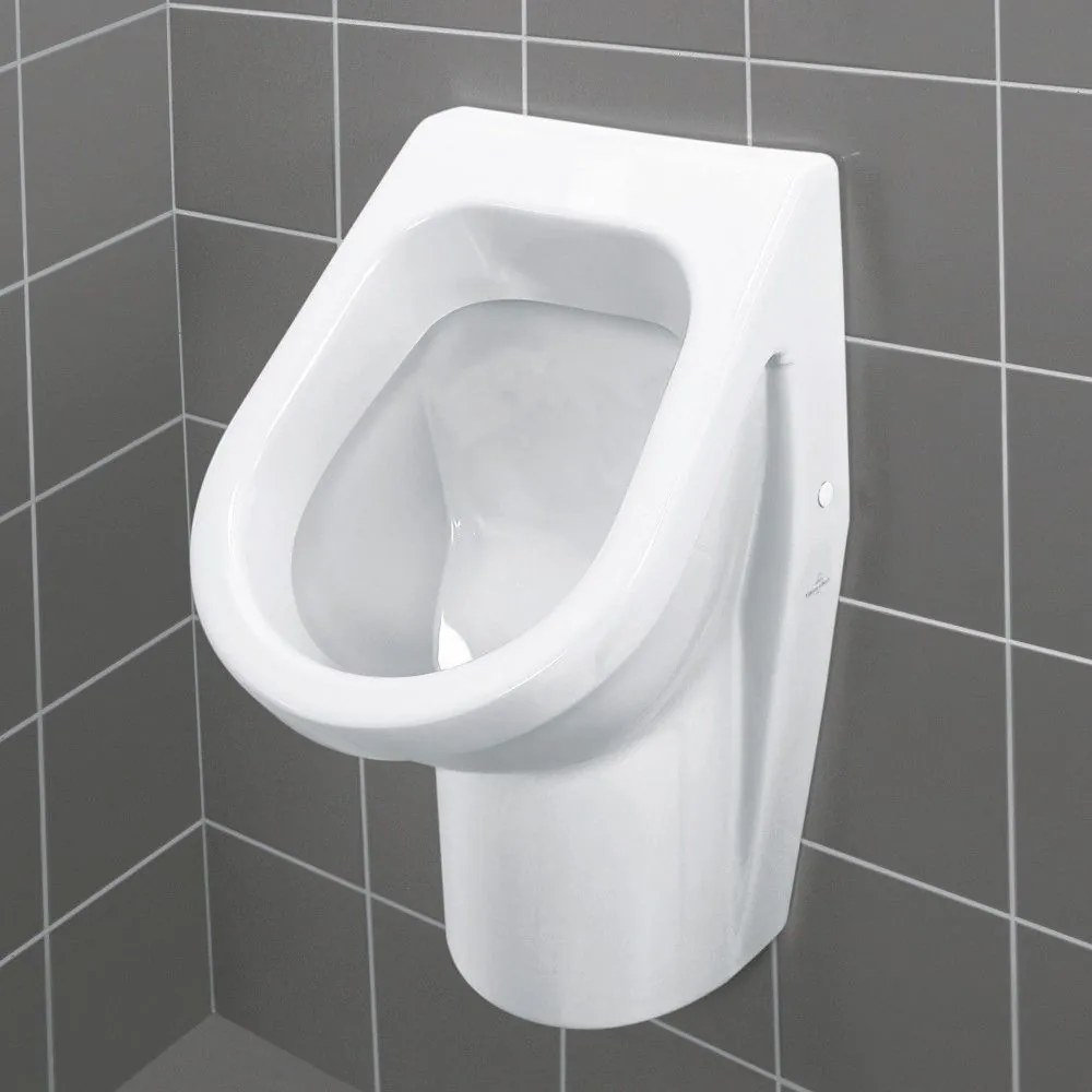 VILLEROY &amp; BOCH Architectura odsávací pisoár, 355 x 385 x 620 mm, biela alpská, s povrchom CeramicPlus, 557400R1