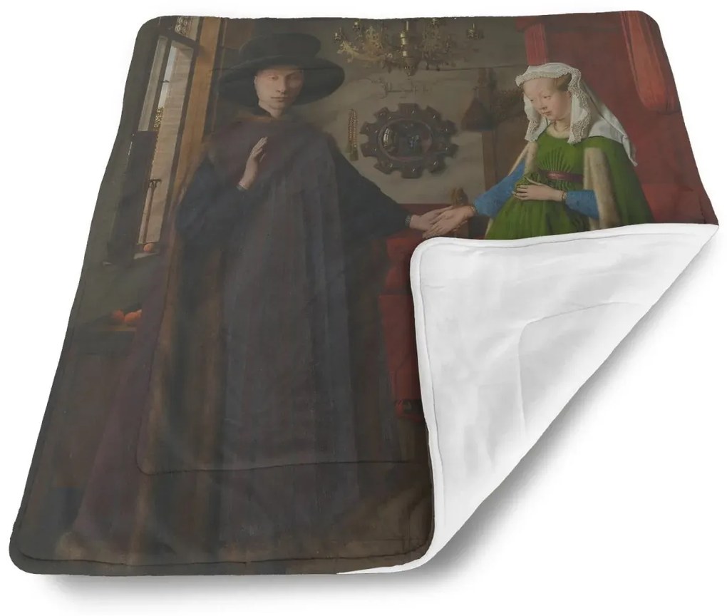 Sablio Deka pre bábätko Svadba manželov - Jan van Eyck - 90x120 cm