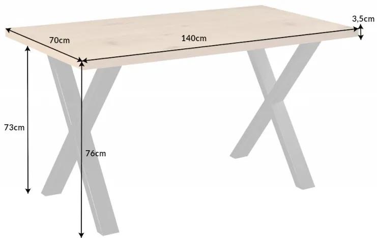 Písací stôl Loft 140cm dubový vzhľad