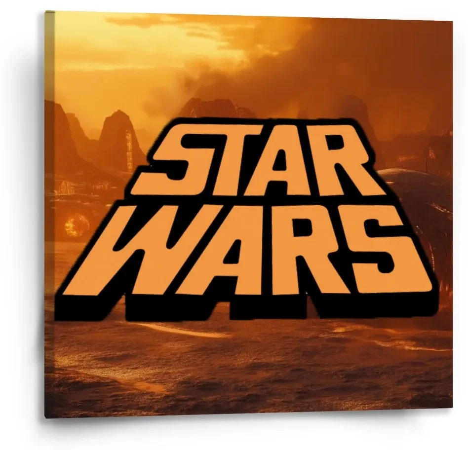 Sablio Obraz Star Wars Lávová planéta - 110x110 cm
