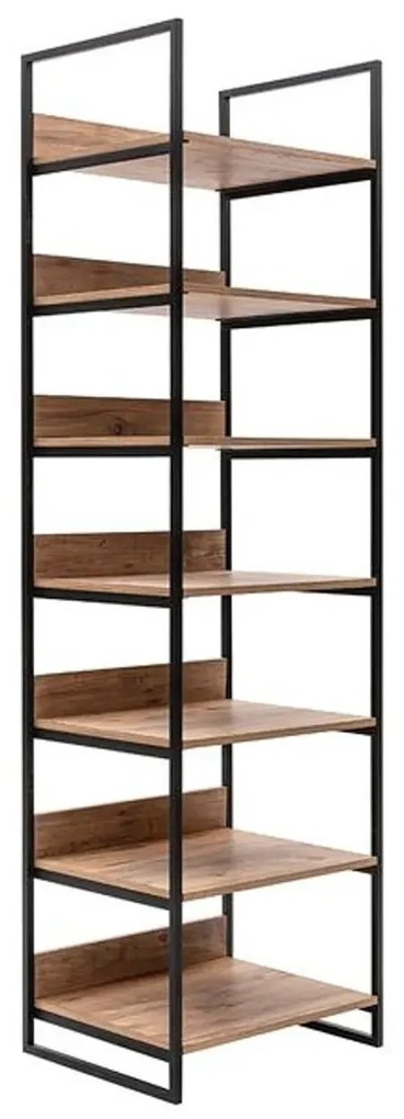 Regál Dynamic 64 cm borovica Atlantic/čierny