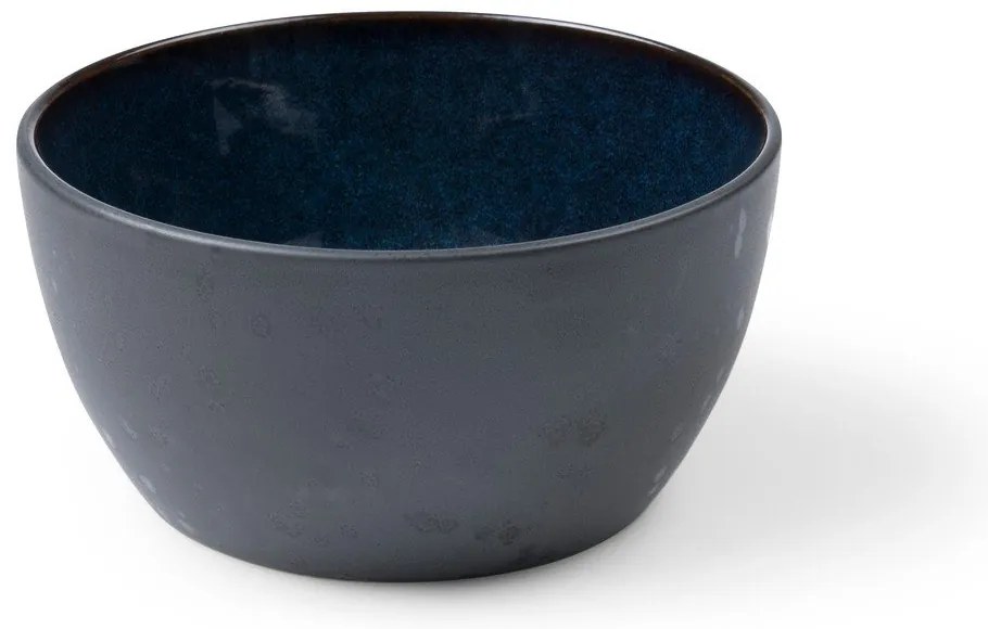 Čierna/modrá miska z kameniny 600 ml Gastro Dark Blue/Black – Bitz