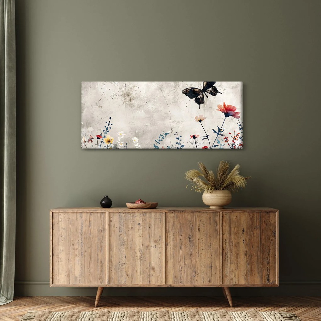 Obraz - Lúka v betóne (120x50 cm)