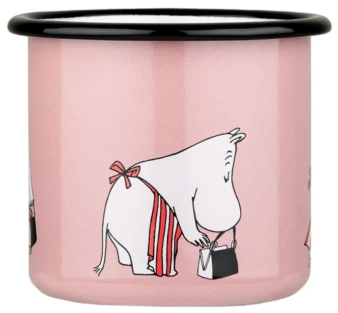 Hrnček Moominmamma 0,37l, smalt / růžový