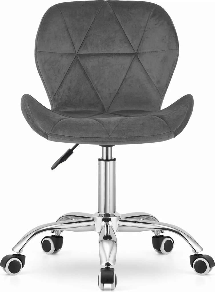 AKCIA Sivá kancelárska stolička AVOLA VELVET II. akosť