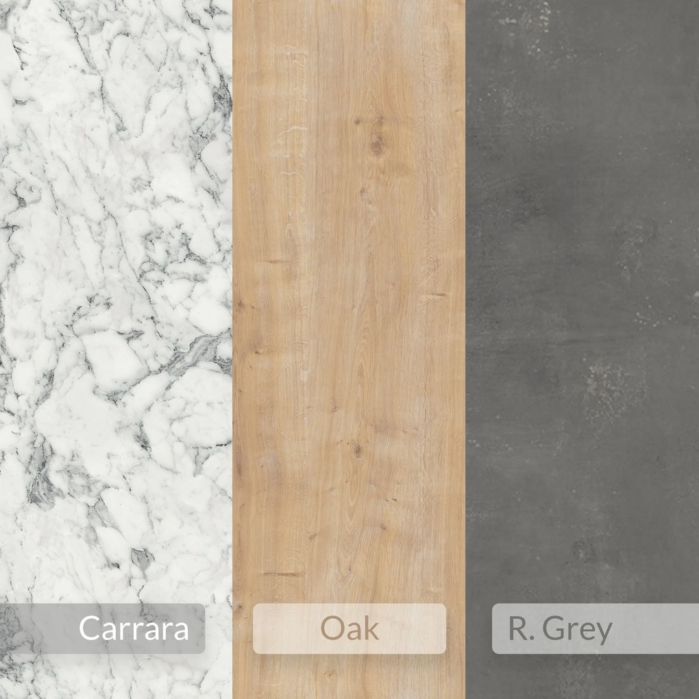 Súprava konferenčných stolíkov Houseland Nesty retro sivá/Carrara