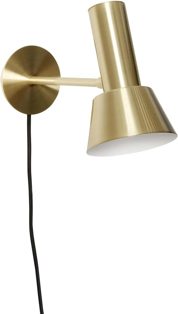 Hübsch Nástenná lampa Metal/Gold