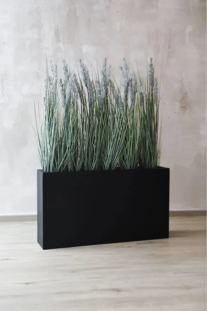 Kvetináč ELEMENTO SLIM, sklolaminát, šírka 90 cm, antracit