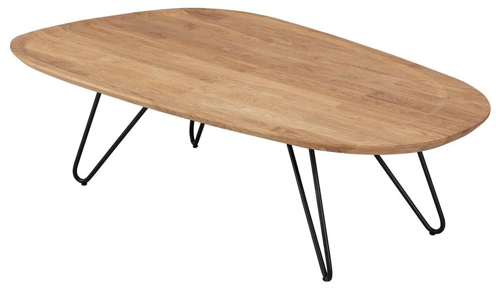 Béžový Konferenčný stolík Elipse 130 × 68 × 36 cm WINDSOR & CO