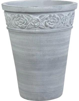 Kvetináč váza terakota Lafiora Ø 35 cm x 45 cm sivý