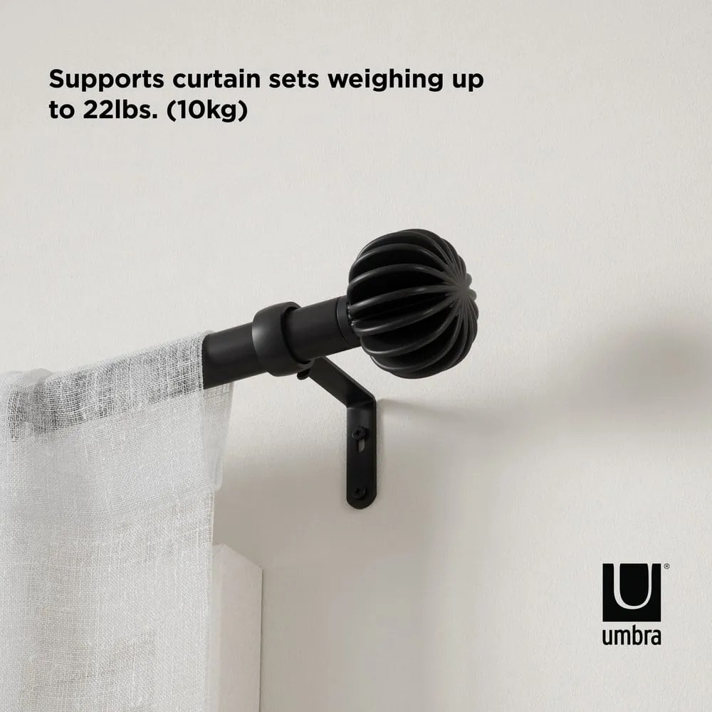 Oceľová roztiahnuteľná garniža 107 - 305 cm Finn - Umbra