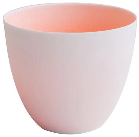 Svietnik NEON P:7,2 cm V:6,4 cm oranžovo biely, Asa Selection, keramika, P: 7,2 cm V: 6,4 cm, oranžová, biela