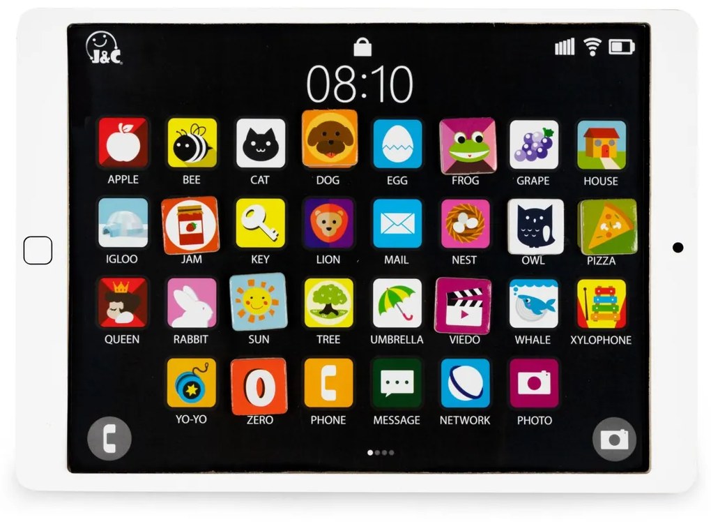 Drevený vzdelávací tablet a magnetická tabuľa ECOTOYS