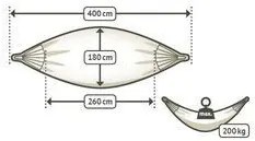 La Siesta Hojdacia sieť BRISA KINGSIZE CARIBIC - toucan, 100 % polypropylen