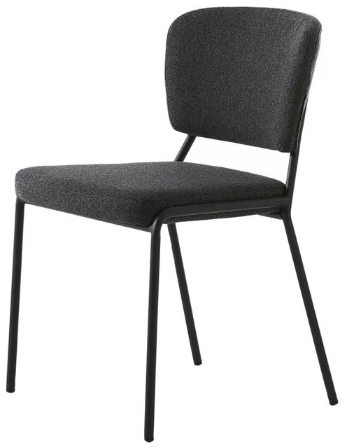 Dizajnová jedálenská stolička Alissa sivá