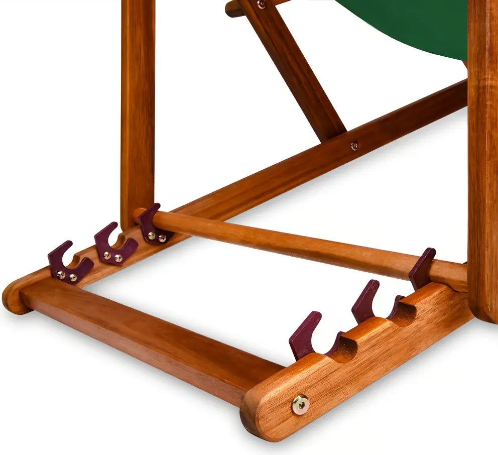 Záhradné lehátko SIENA, 94x60x94cm, zelená Casaria